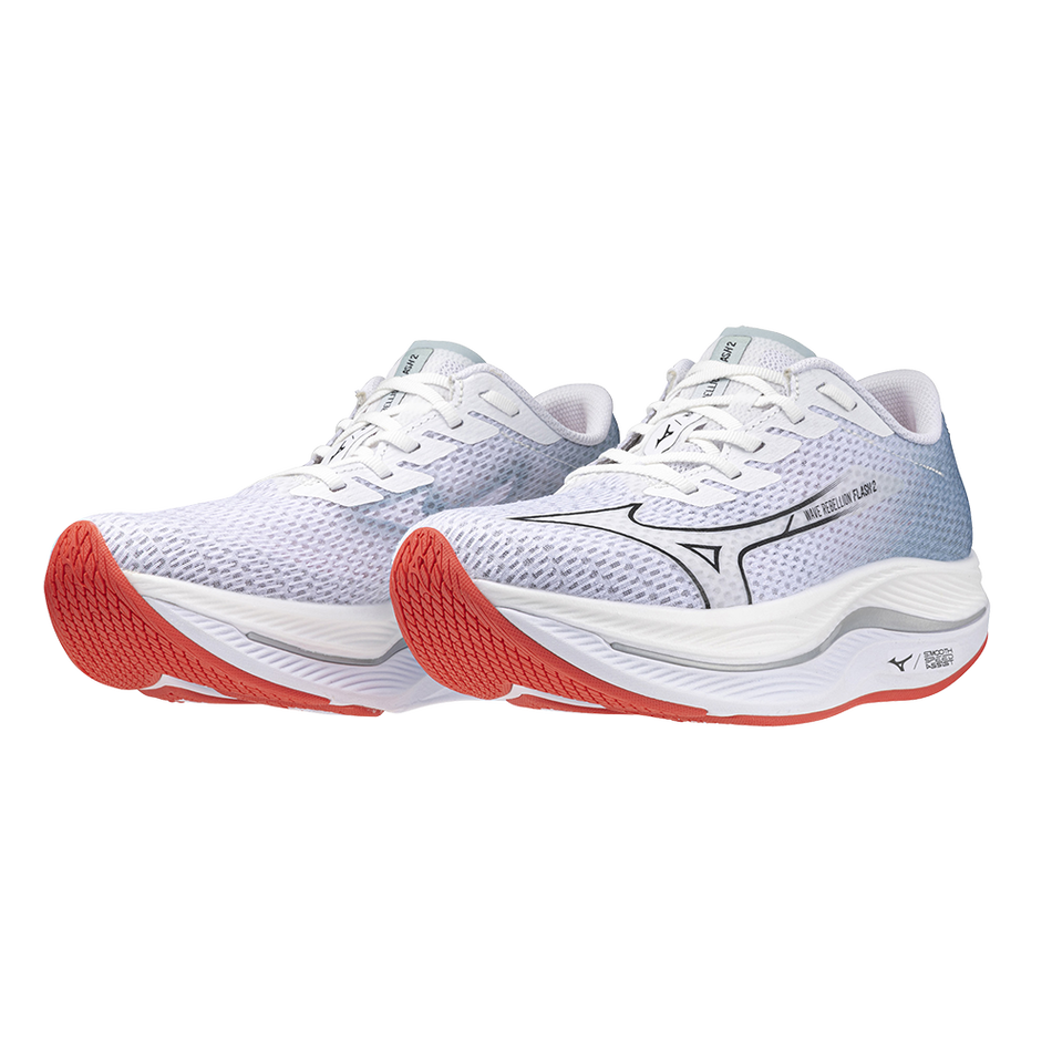 Mizuno WAVE REBELLION FLASH 2 White/Black/Gray Mist