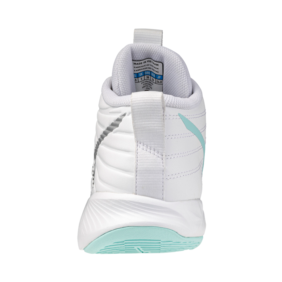 Mizuno WAVE MOMENTUM PRO MID White/Blue Tint