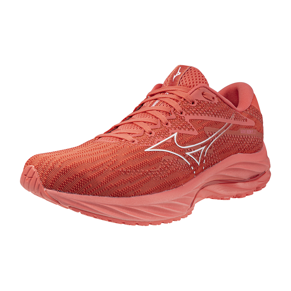 Mizuno WAVE RIDER 27 Dubarry/White/Cranberry