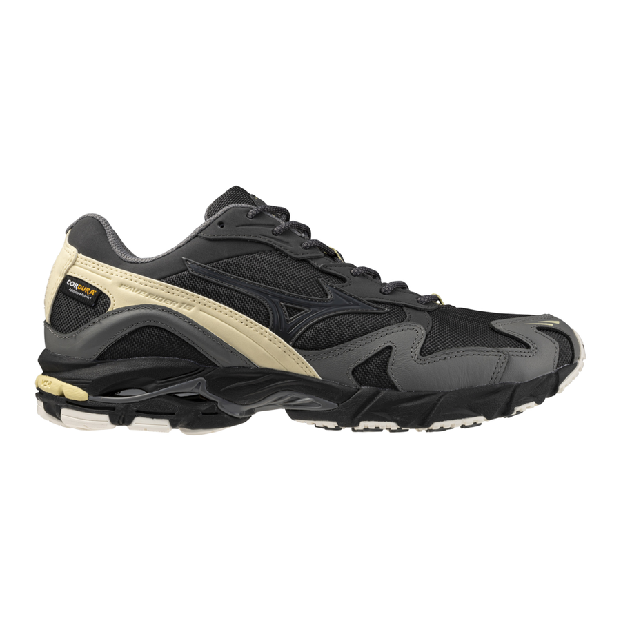 Mizuno WAVE RIDER 10 CORDURA Black Sand/Quiet Shade/Banana Crape