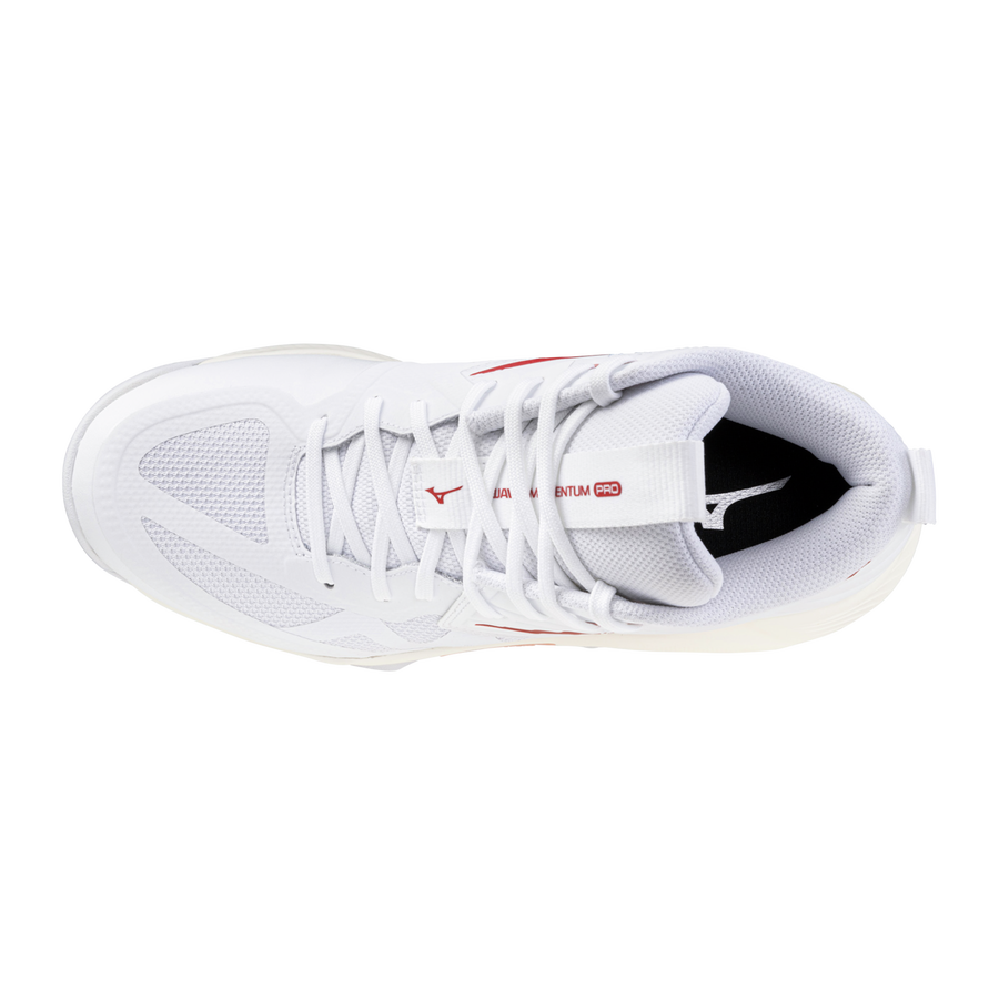 Mizuno WAVE MOMENTUM PRO MID White/Rose Elegance/Lava Falls