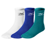 Mizuno Training 3P Socks White/V Blue/H Blue
