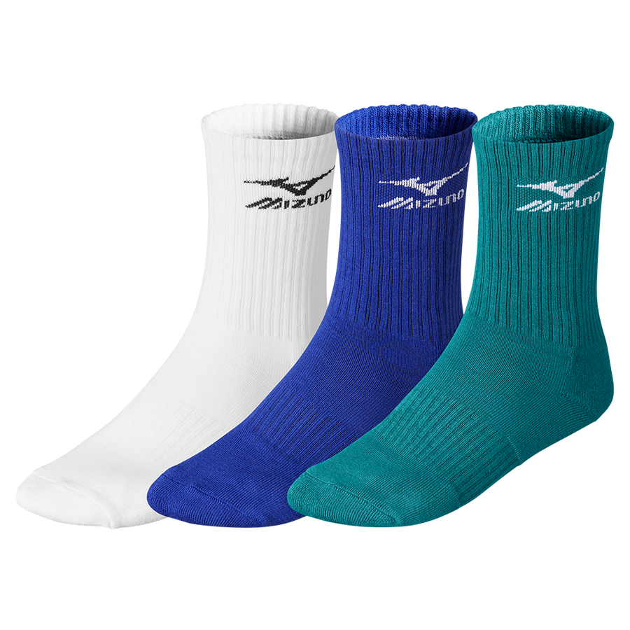 Mizuno Training 3P Socks White/V Blue/H Blue