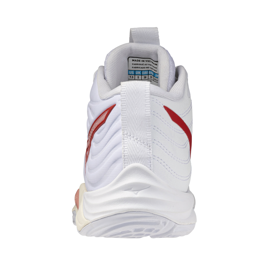 Mizuno WAVE MOMENTUM ELITE MID White/Rose Elegance/Lava Falls