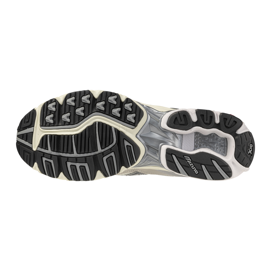 Mizuno WAVE RIDER 10 MIZSnowWhite/BlackSand/RythRed