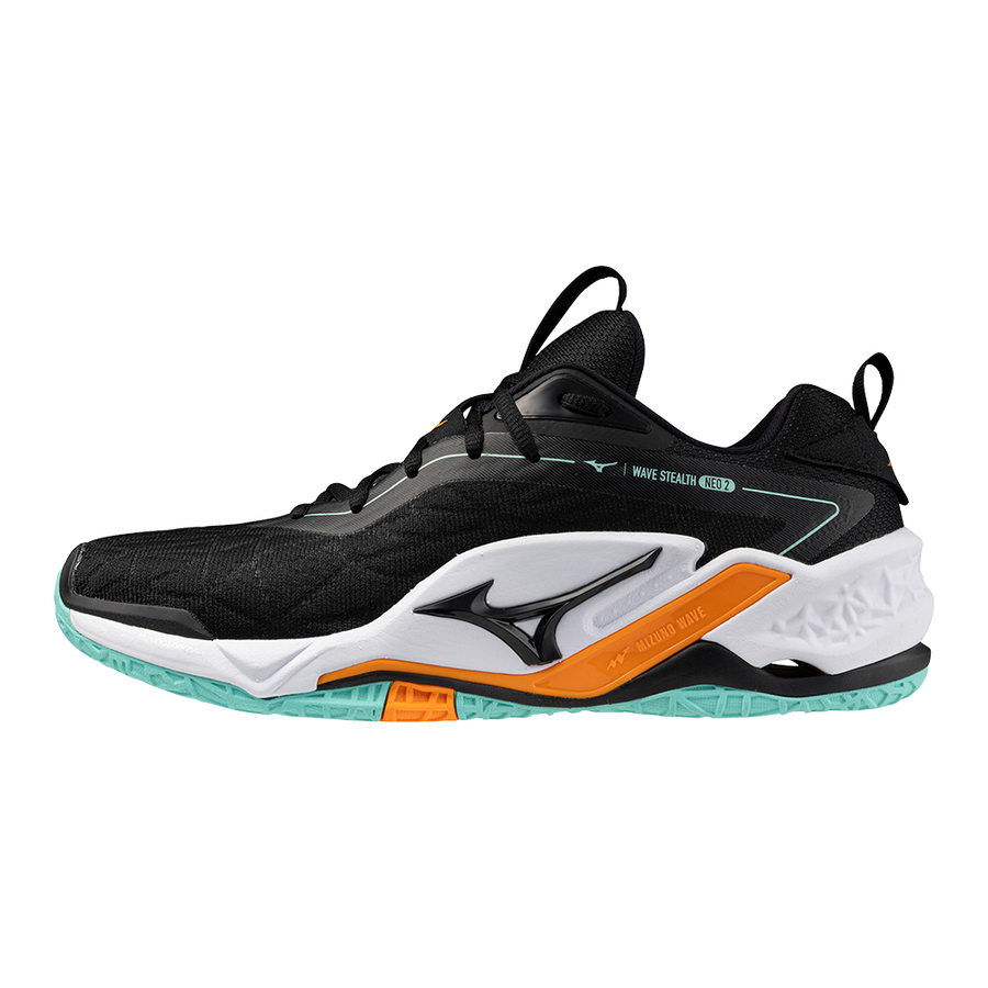 Mizuno WAVE STEALTH NEO 2 Black/Tangelo/Ice Green