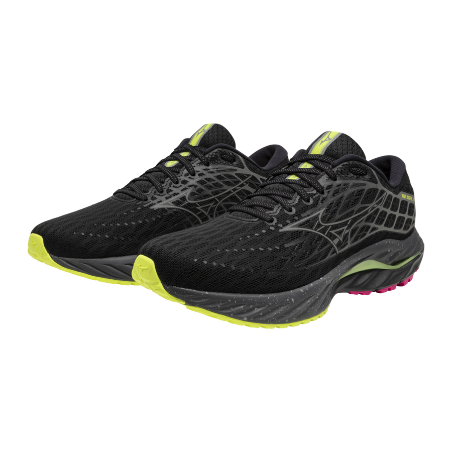 Mizuno WAVE INSPIRE 20 Black/silver/sunny lime