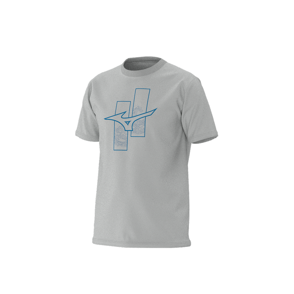 Mizuno Athleticwear runbird t-shirt Dawn blue