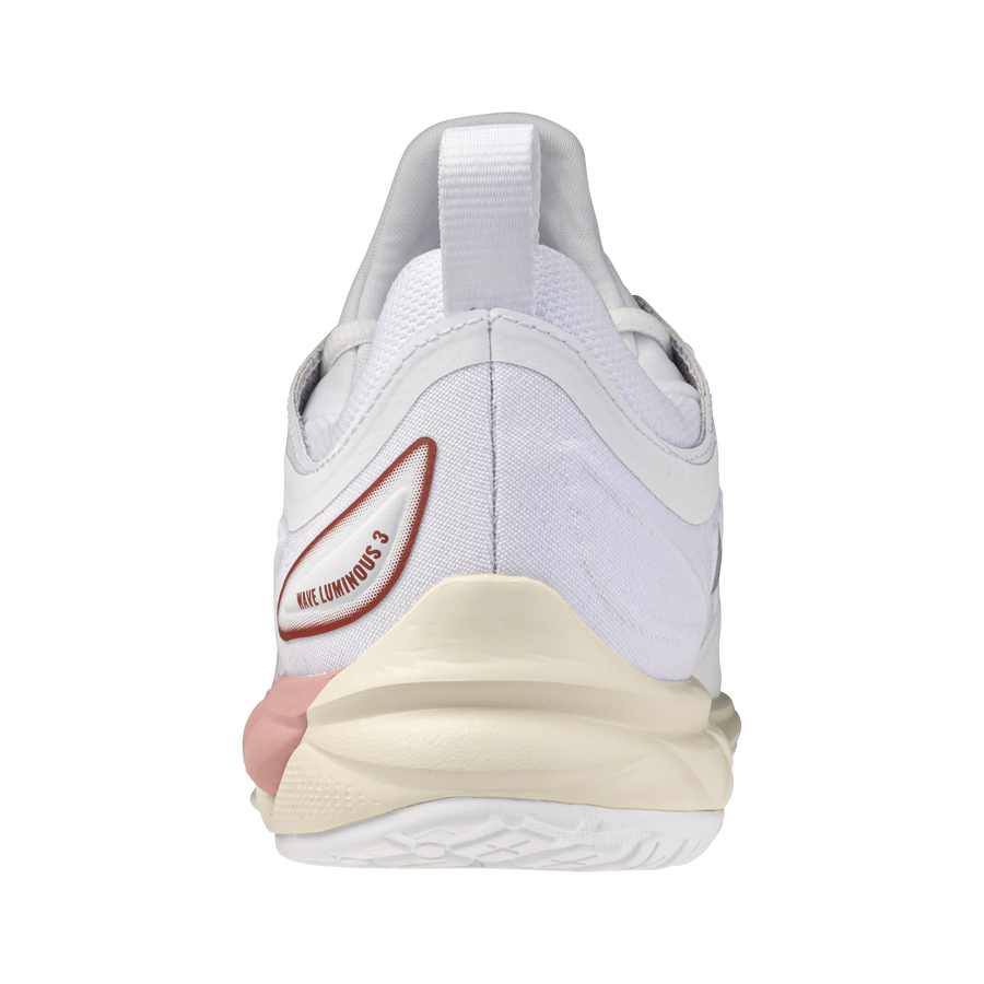 Mizuno WAVE LUMINOUS 3 White/Rose Elegance/Lava Falls