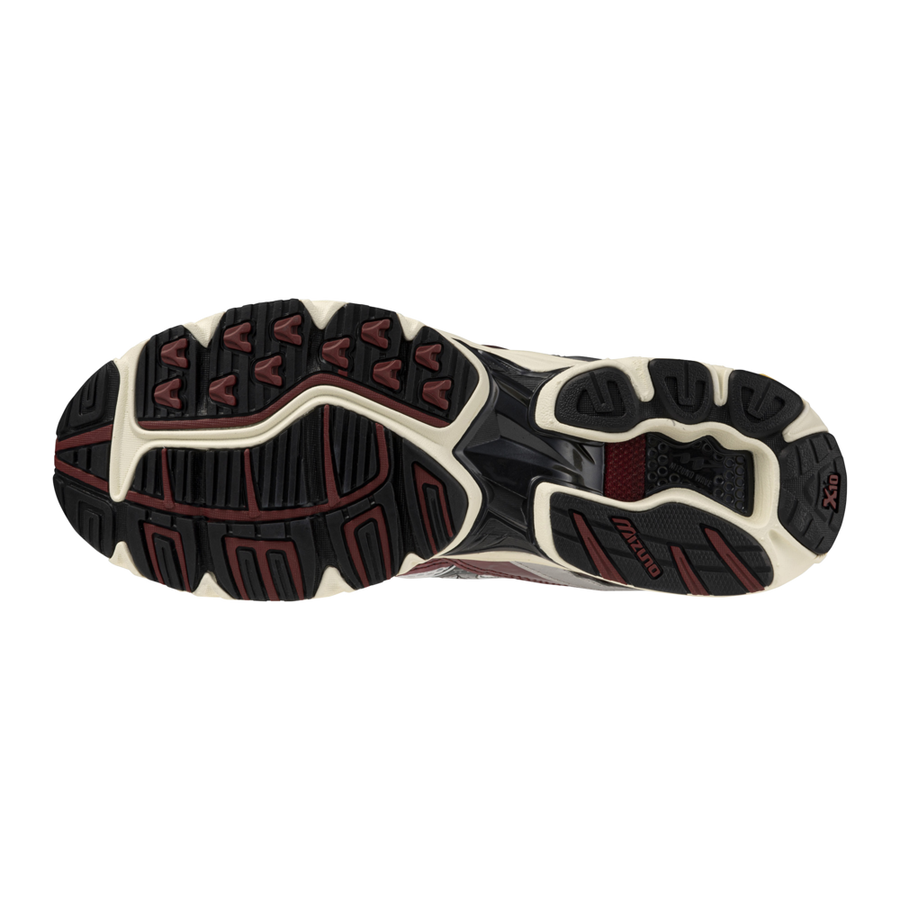 Mizuno WAVE RIDER 10 White/Black Sand/Syrah