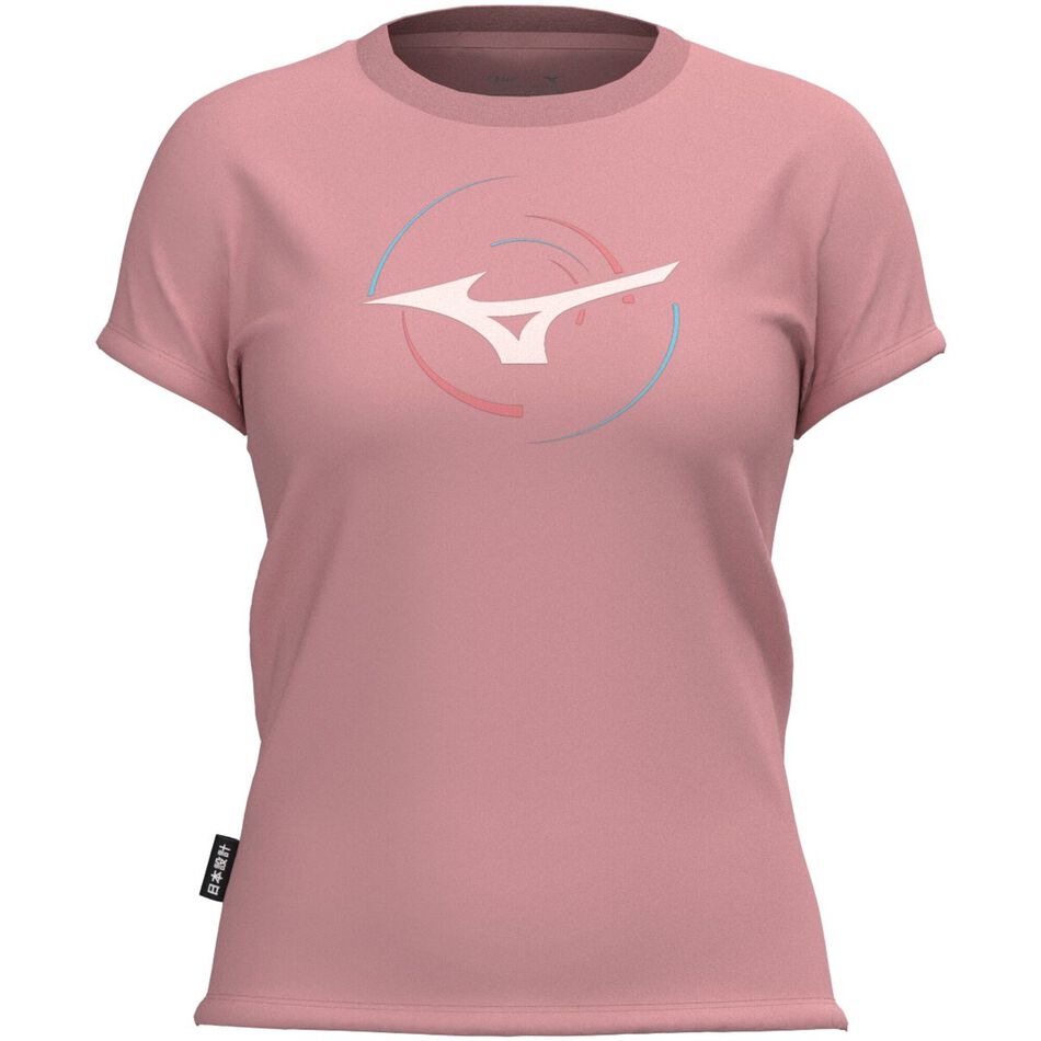 Mizuno Athletic RB T-shirt(W) ROSE ELEGANCE (BLUSH)