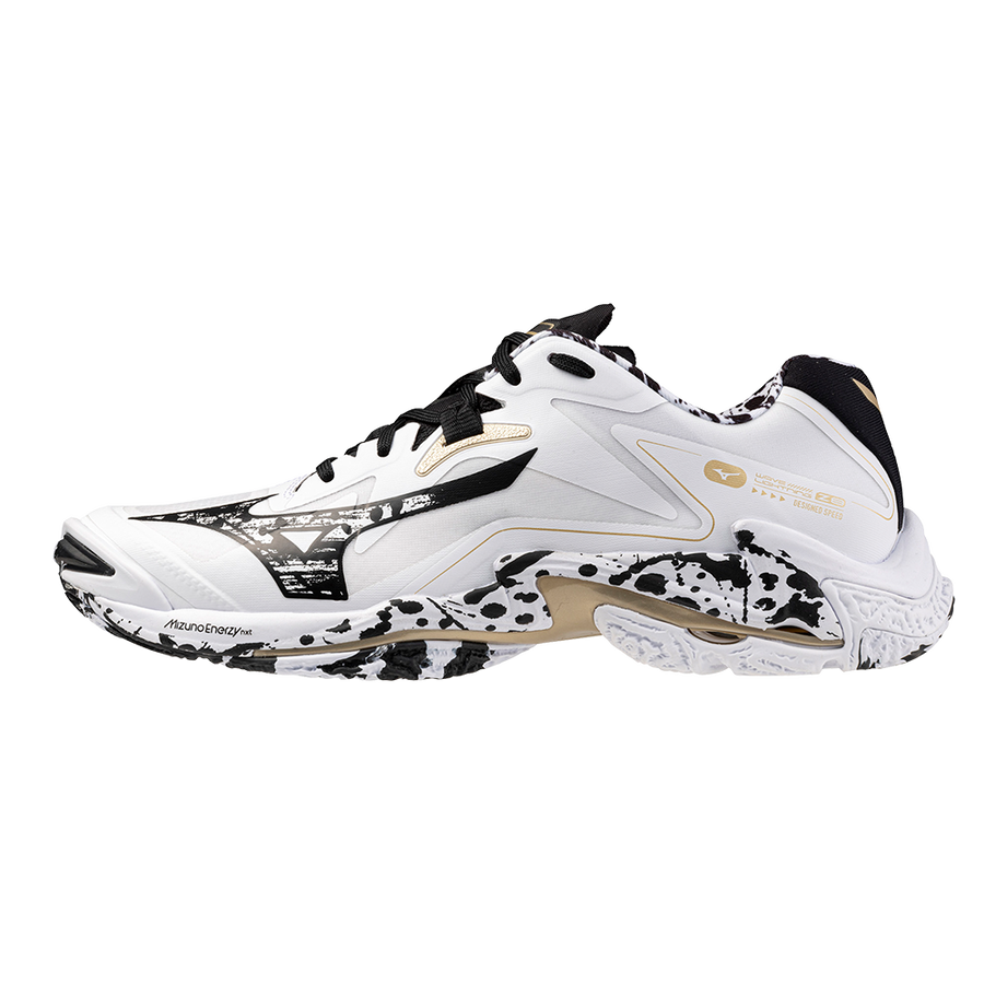 Mizuno WAVE LIGHTNING Z8 White/Black/GE Gold