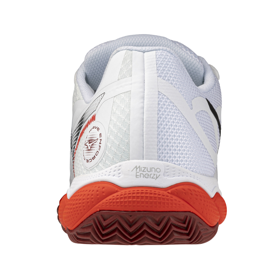 Mizuno WAVE ENFORCE COURT CC Fiery Red/White/Sun-Dried Toma