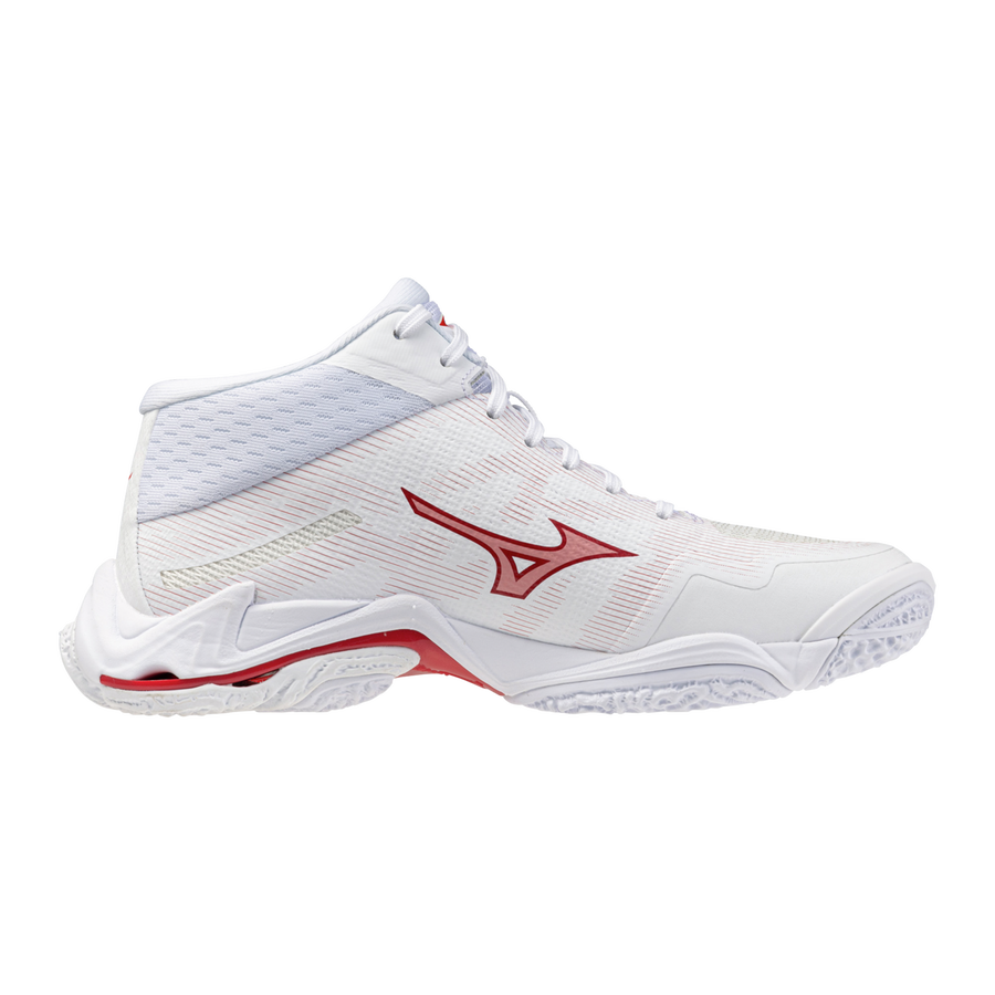 Mizuno WAVE LIGHTNING ELITE MID White/Rose Elegance/Lava Falls