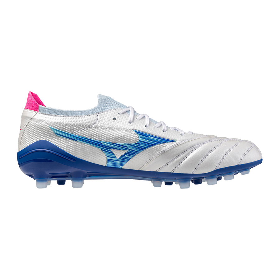 Mizuno MORELIA NEO IV BETA JAPAN AG White/Tanager Turquoise/Pink Tetra