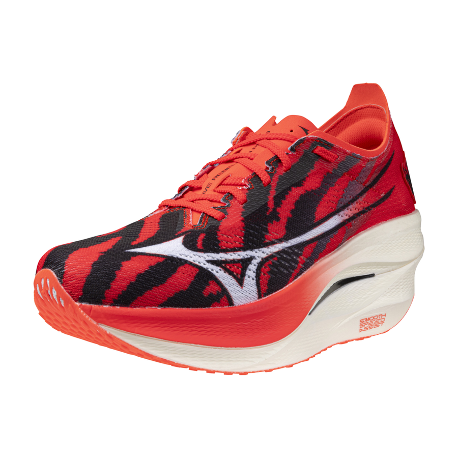 Mizuno WAVE REBELLION PRO 3 Mizuno ignition red/white/baseball blue