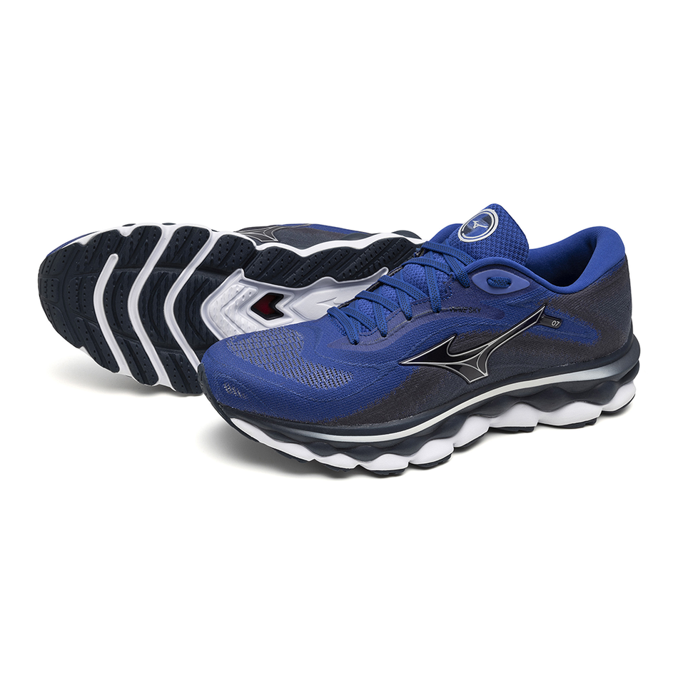 Mizuno WAVE SKY 7 Surf the Web/Silver/Dress Blues