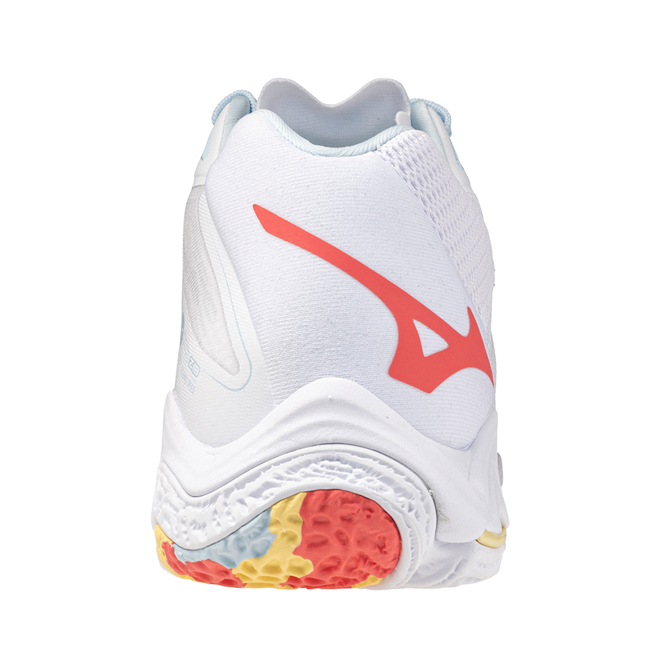 Mizuno WAVE LIGHTNING Z8 MID White/Calypso Coral/Pale Banana