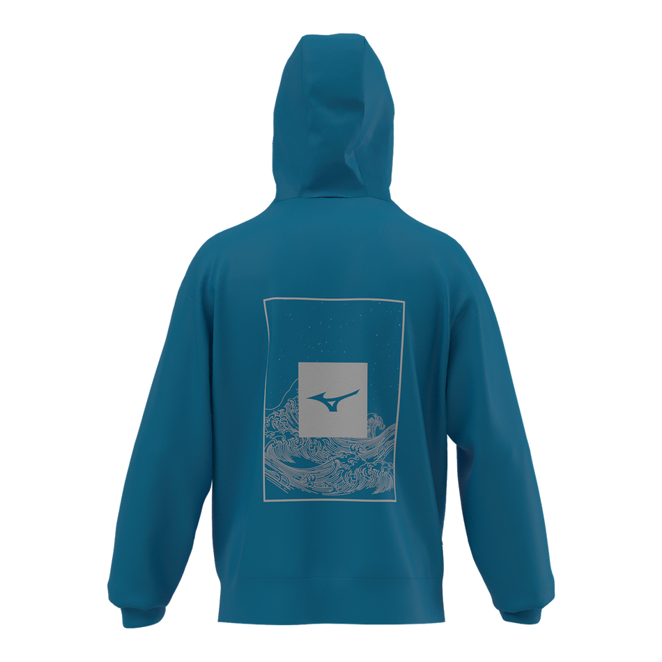 Mizuno Athleticwear new wave hoodie Blue jewel