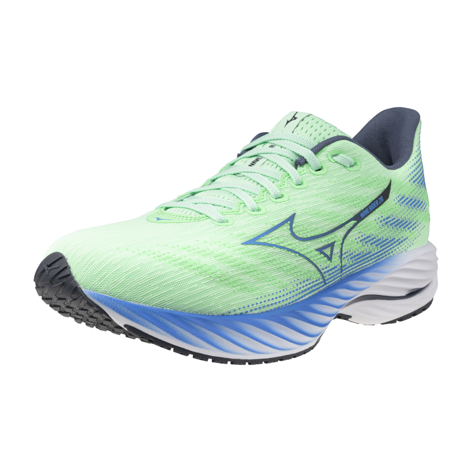 Mizuno WAVE RIDER 28 Neo Mint/Frontier Blue/Vintage