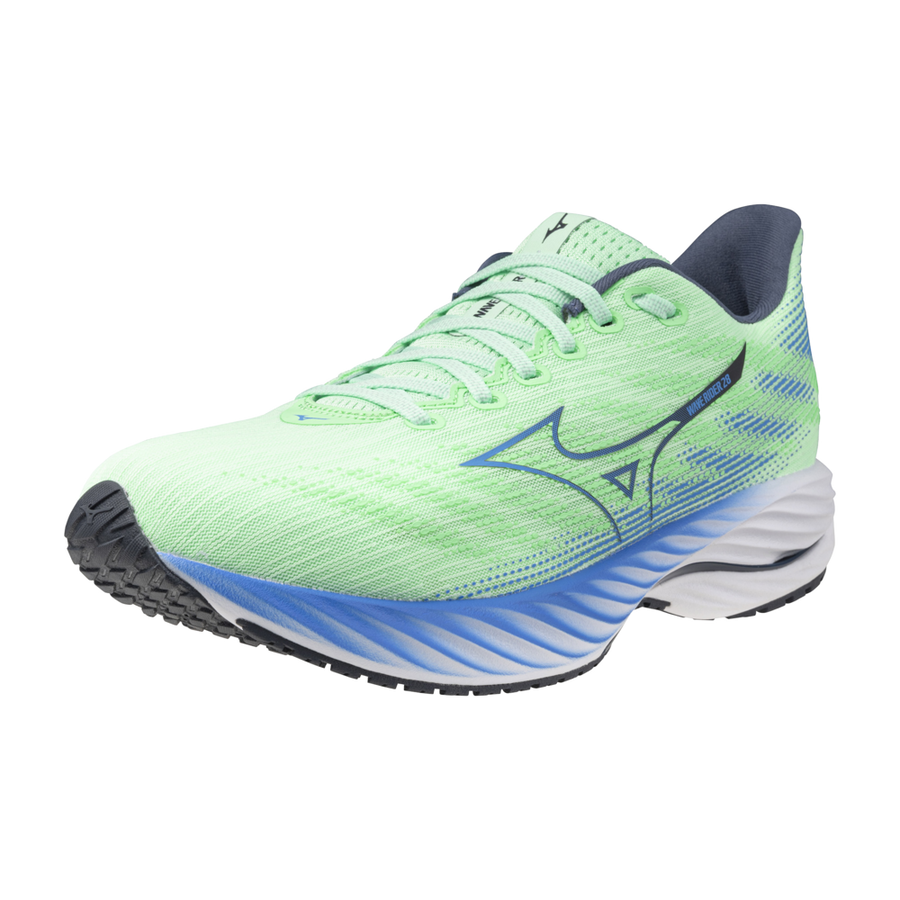 Mizuno WAVE RIDER 28 Neo Mint/Frontier Blue/Vintage