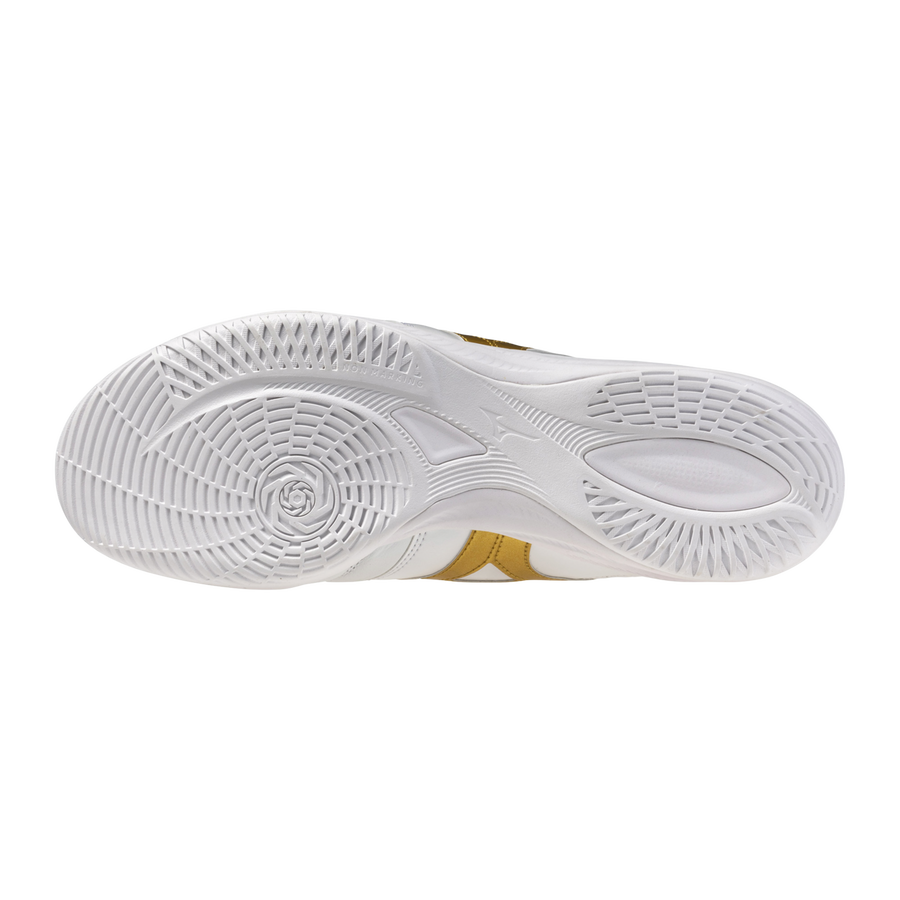 Mizuno MORELIA SALA ELITE IN White/Football Gold/Galaxy Silver
