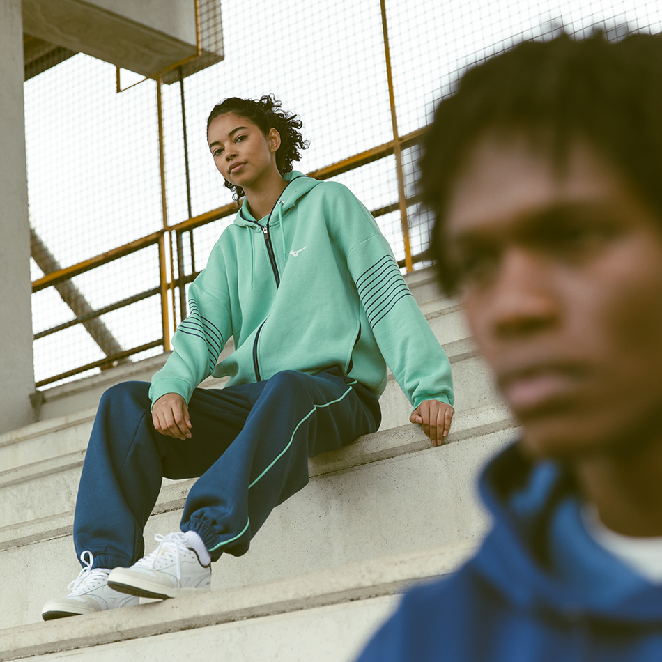 Mizuno ATHLETICS SWEAT JACKET Dusty jade