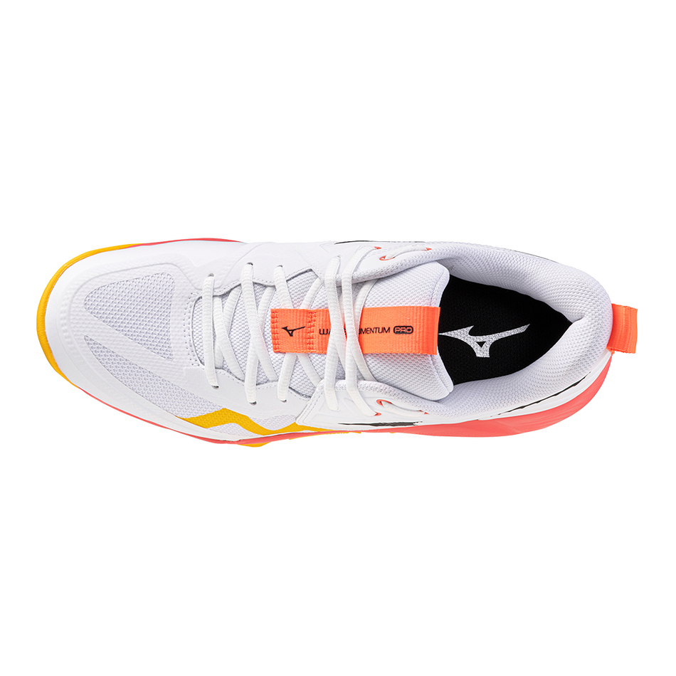 Mizuno WAVE MOMENTUM PRO White/Fiery Coral 2/Citrus