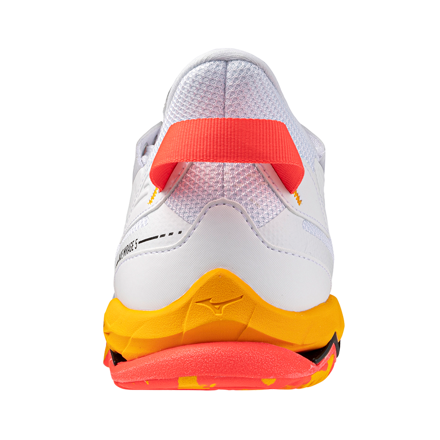 Mizuno WAVE MIRAGE 5 White/Fiery Coral 2/Citrus