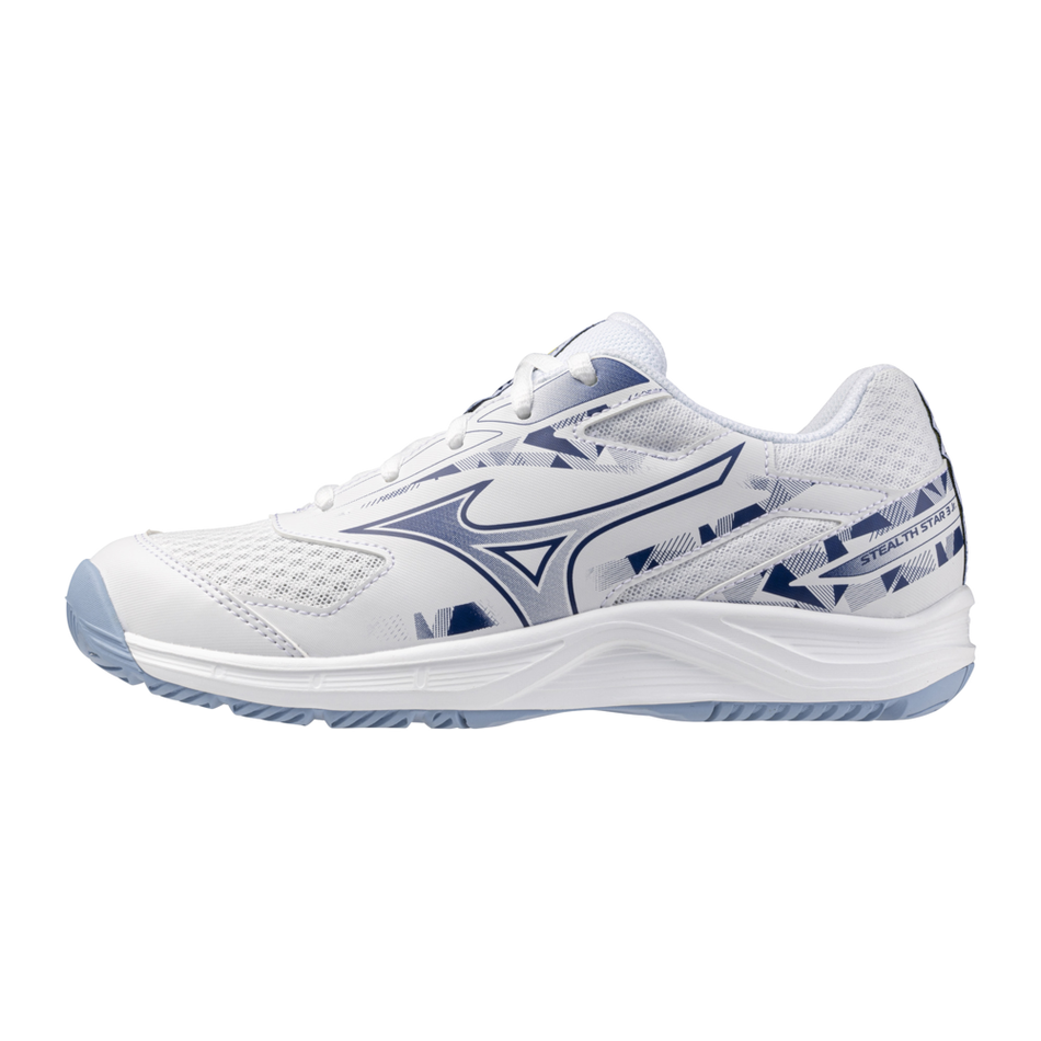 Mizuno STEALTH STAR 3 JR. White/BellwetherBlue/BelAirBlu