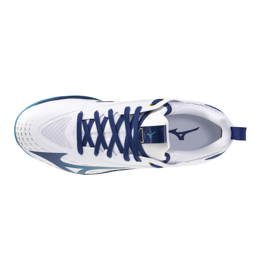 Mizuno WAVE DRIVE NEO 4 White/Bellwether Blue/Fjord Blue