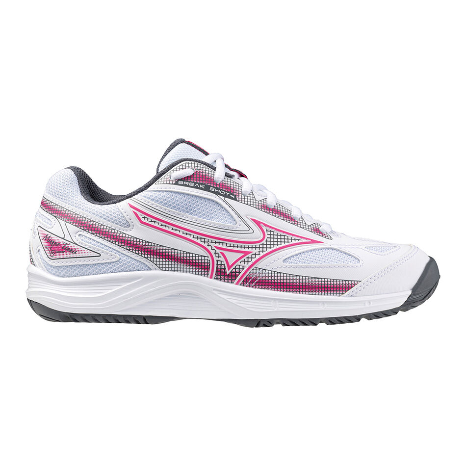 Mizuno BREAK SHOT 4 AC White/Pink Tetra/Turbulence
