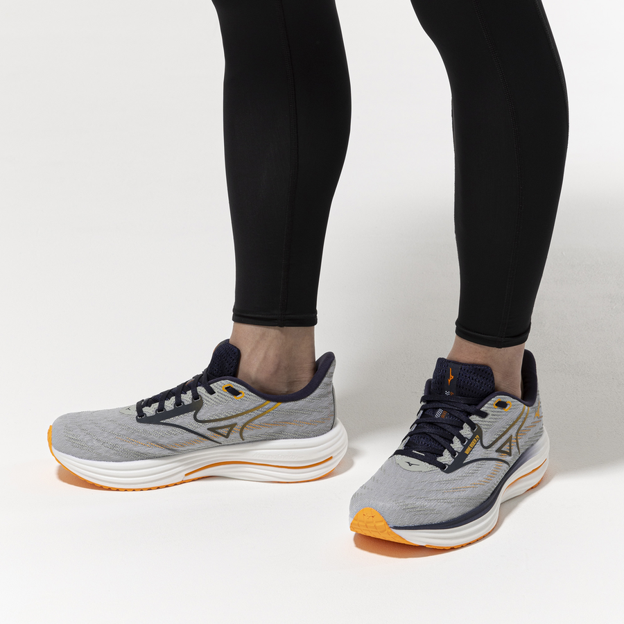 Mizuno WAVE RIDER 29 Harbor Mist/Baritone Blue/Tang Orange