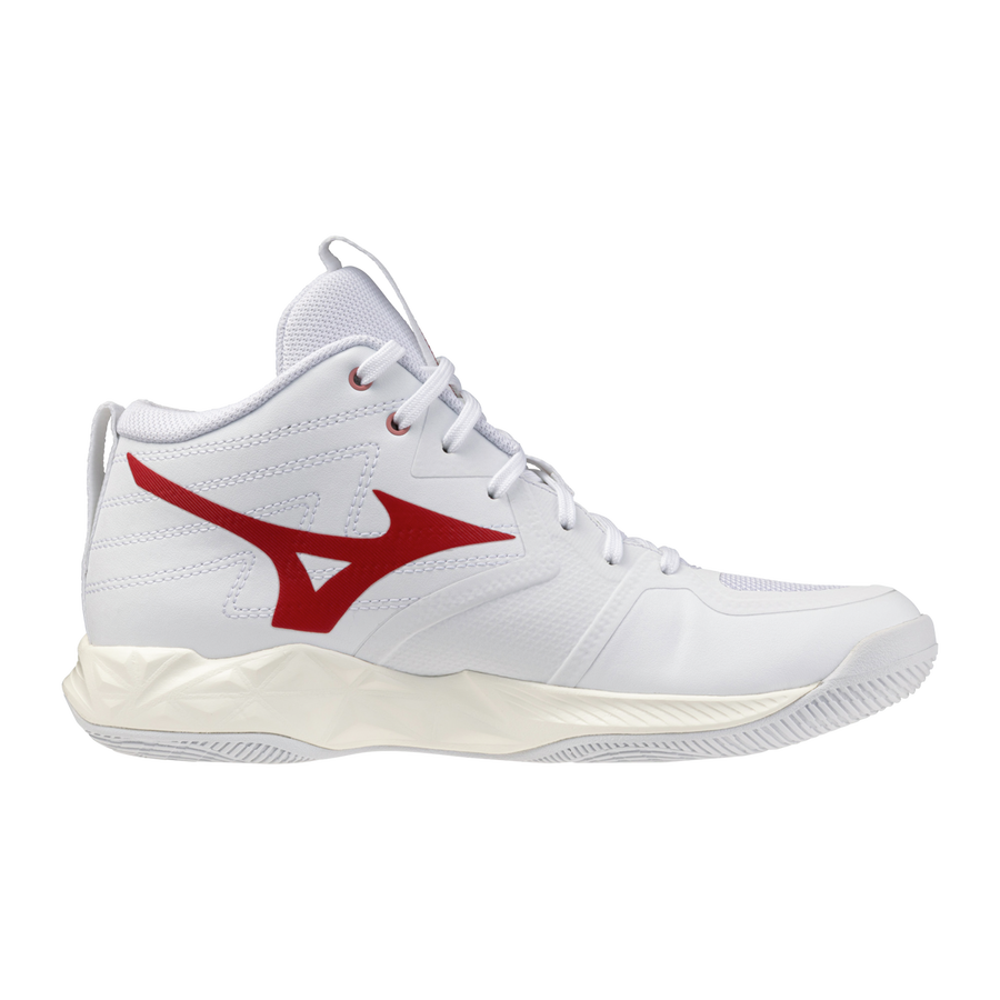 Mizuno WAVE MOMENTUM PRO MID White/Rose Elegance/Lava Falls
