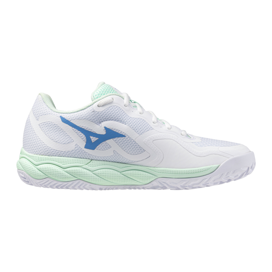 Mizuno WAVE ENFORCE COURT CC White/frontier blue/bay Mizuno WAVE ENFORCE COURT CC White/frontier blue/bay
