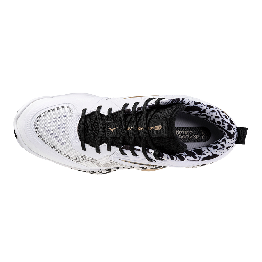 Mizuno WAVE MOMENTUM ELITE MID White/Black/GE Gold