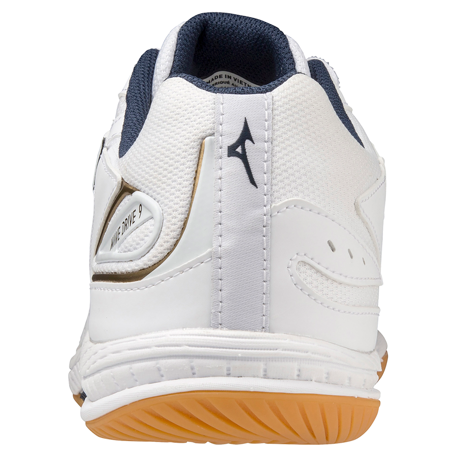 Mizuno WAVE DRIVE 9 White/dress blues/gold