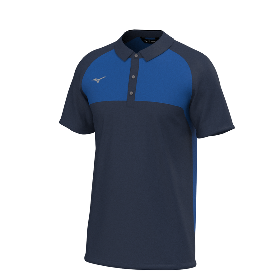 Mizuno Contrast Golf Polo Shirt - Navy Mizuno Contrast Golf Polo Shirt - Navy