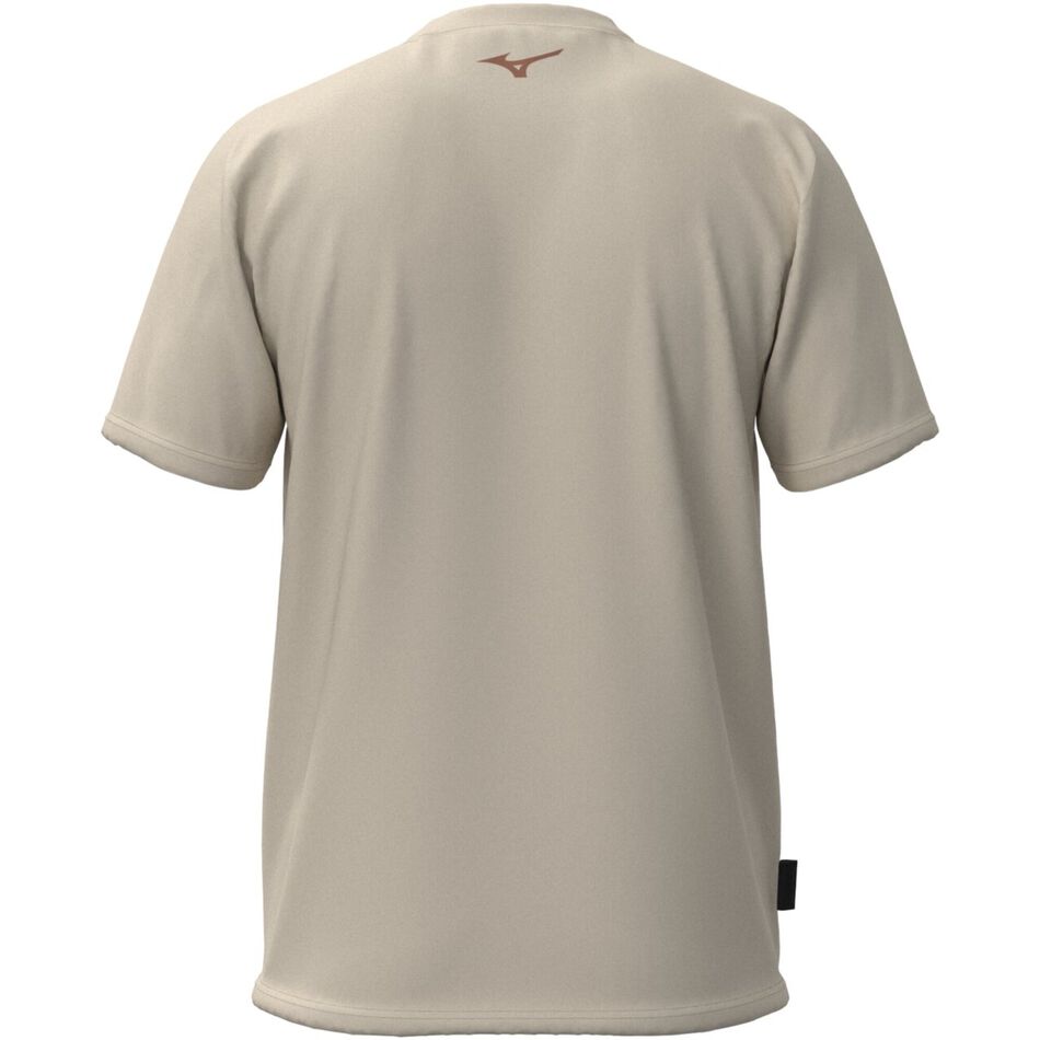 Mizuno Athletic RB T-shirt(M) SUMMER SAND