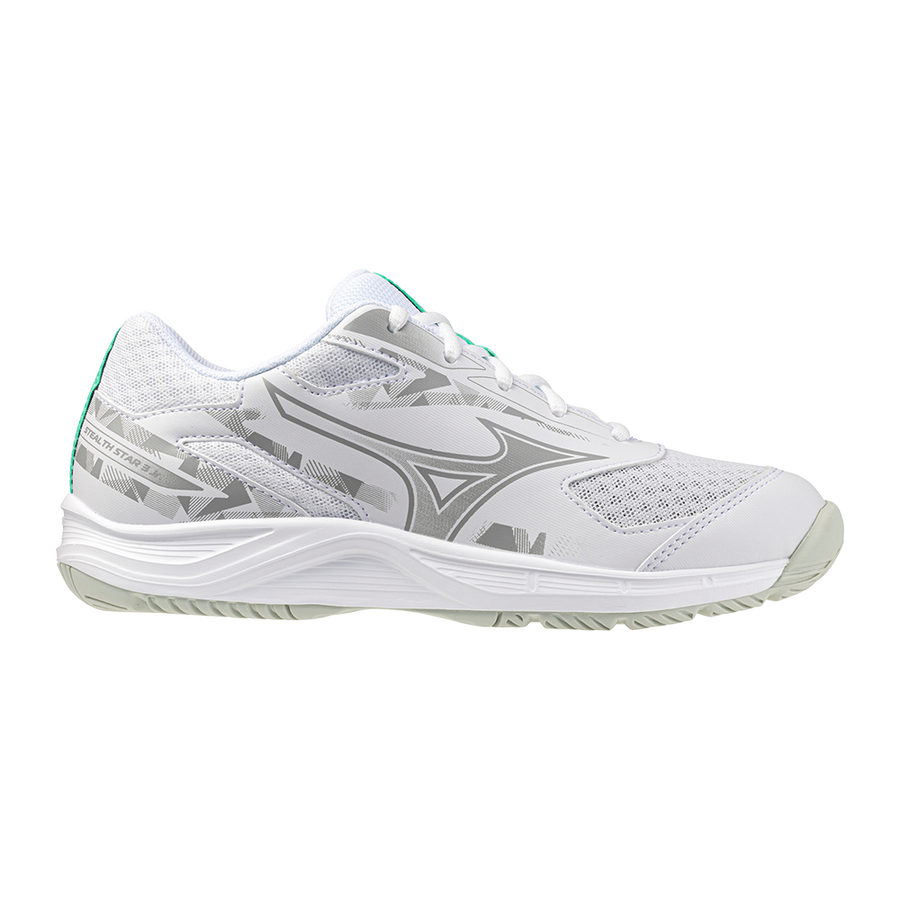 Mizuno STEALTH STAR 3 JR. White/Black/Frozen Emerald