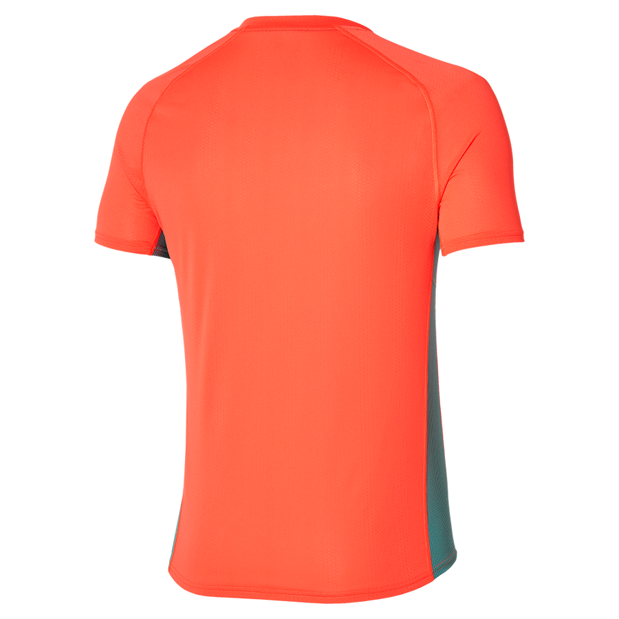 Mizuno Trail DryAeroFlow HZ Tee Nasturtium / Lead
