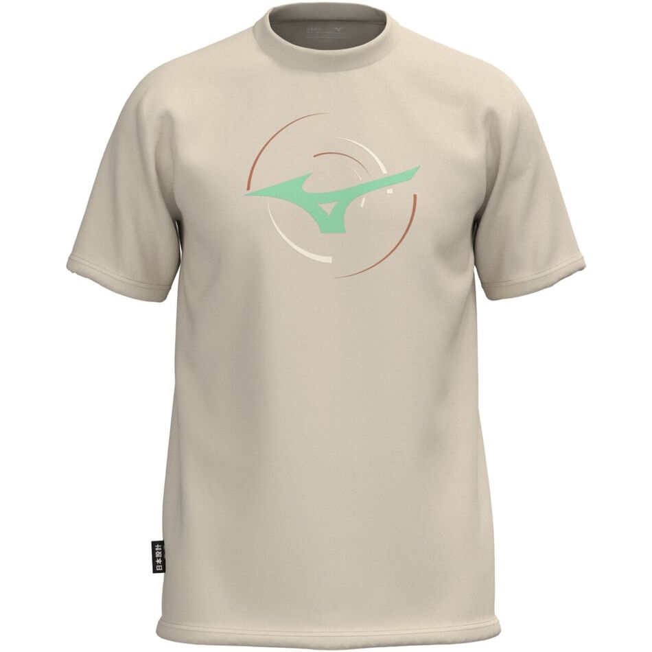 Mizuno Athletic RB T-shirt(M) SUMMER SAND