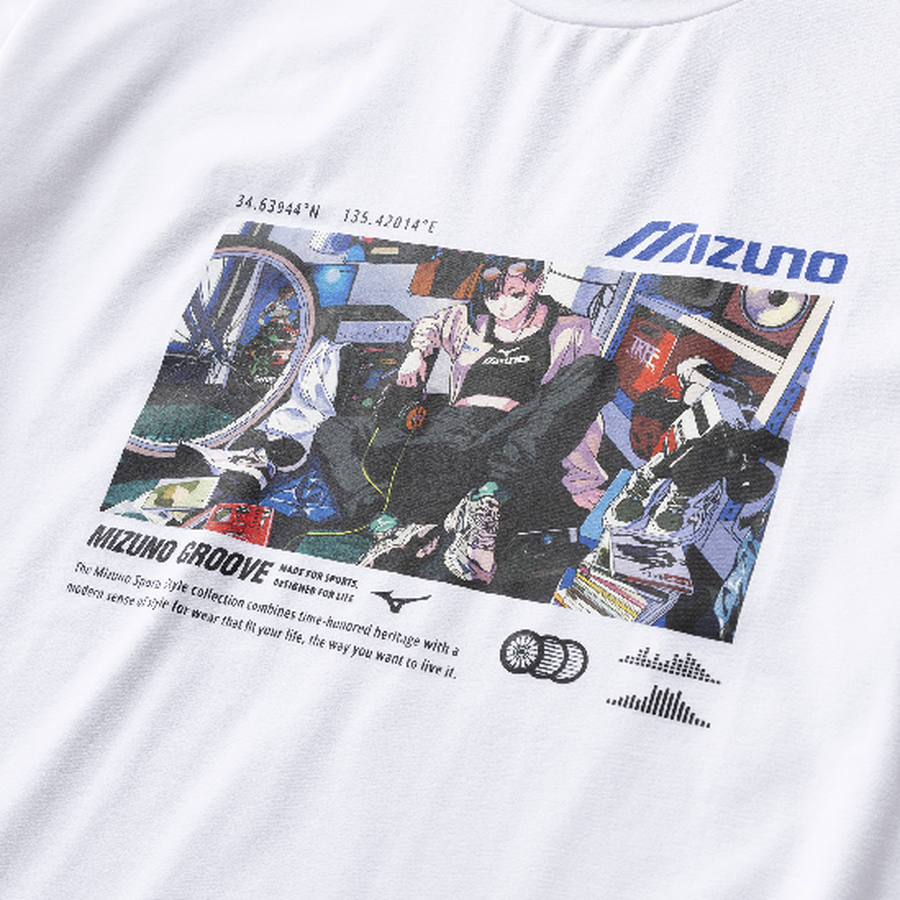 Mizuno Short Sleeve Graphic Tee White