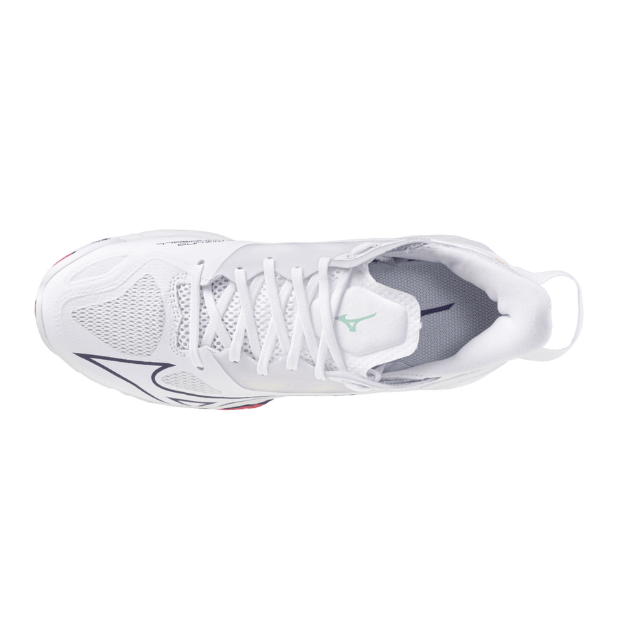 Mizuno WAVE MIRAGE 5 White/VioletIndigo/CamelliaRos