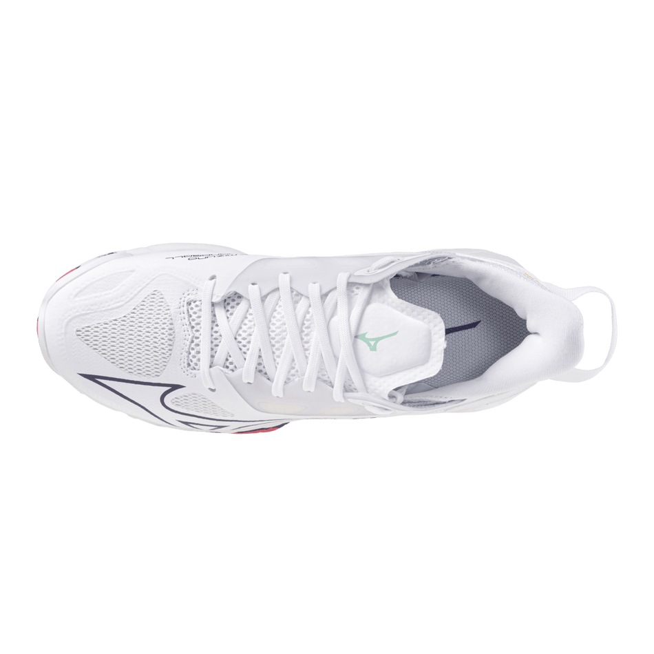 Mizuno WAVE MIRAGE 5 White/VioletIndigo/CamelliaRos