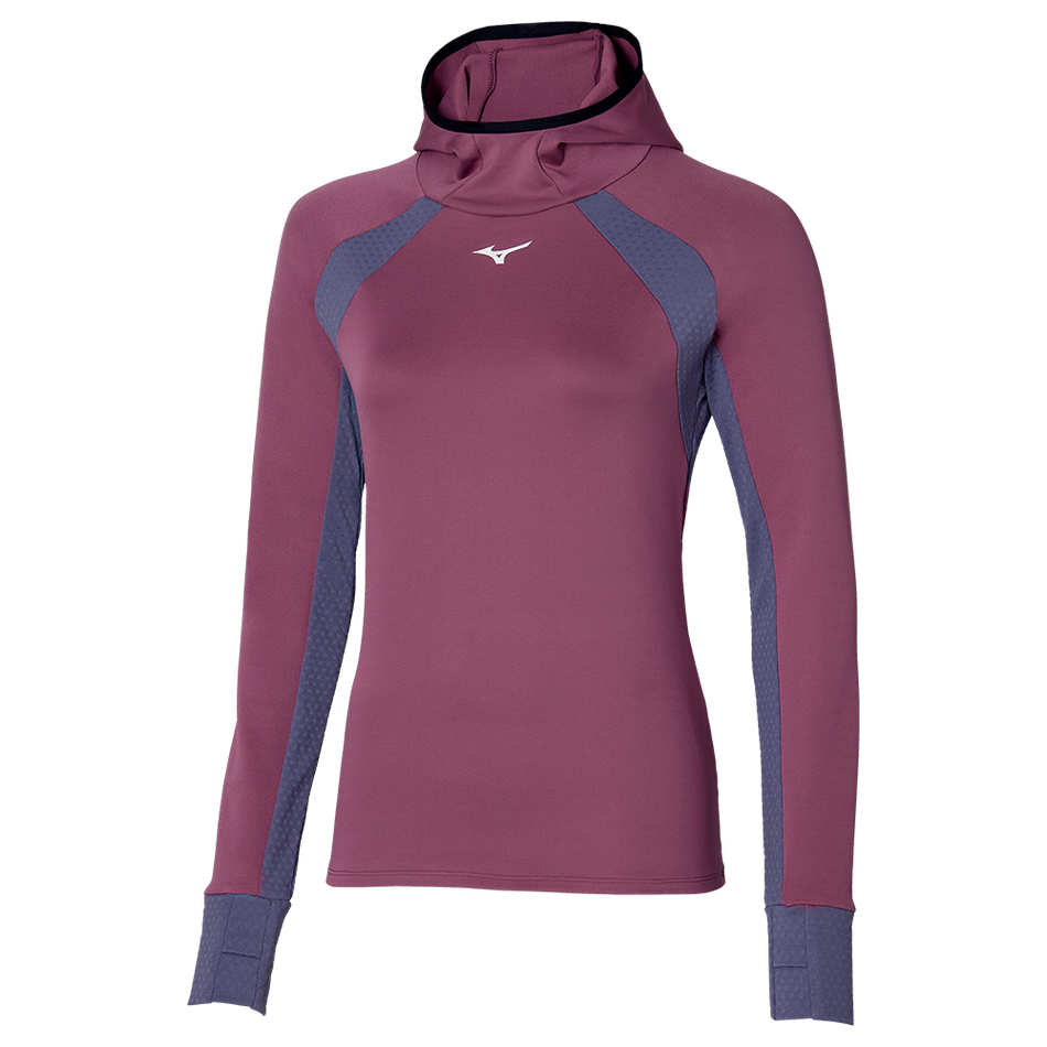 Mizuno Warmalite Hooded LS Violet quartz