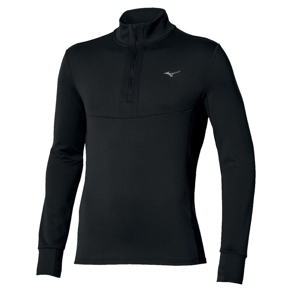 Active warmalite half zip long sleeve top - Black | Running Long