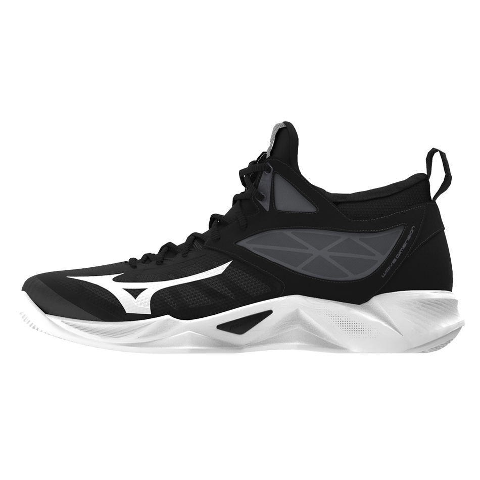 Mizuno Wave Dimension Mid Black/White/Ebony