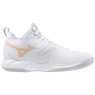 Mizuno WAVE DIMENSION MID White/PeachParfait/HalogenBlue