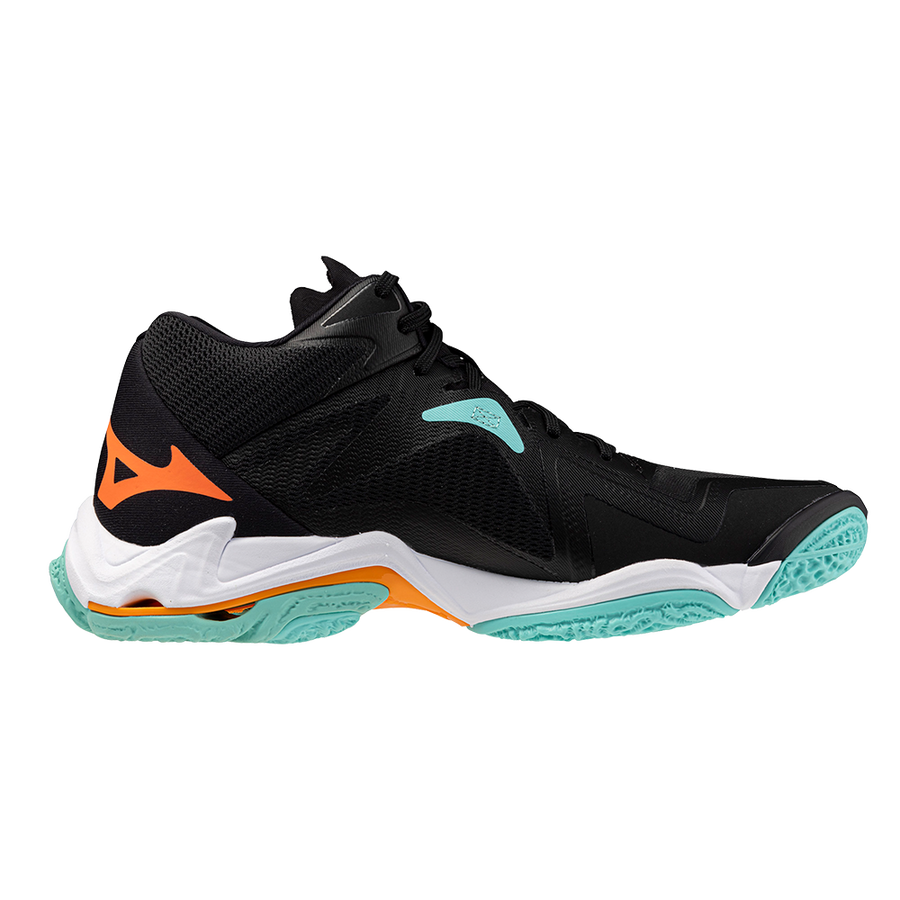 Mizuno WAVE LIGHTNING Z8 MID Black/Tangelo/Ice Green
